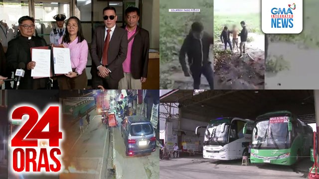 24 Oras: (Part 1) Ikatlong impeachment complaint laban kay VP Duterte, inihain ng mga NGO atbp; Ilang kabataang galing umanong simbang gabi, nagrambulan; Mga pasaherong pauwi sa probinsya, dagsa na sa PITX at iba pang terminal, atbp.