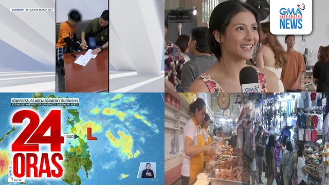24 Oras: (Part 2) Koreanong kumita umano ng halos $1B sa mala-POGOng operasyon sa Pilipinas, arestado; LPA na dating Bagyong Querubin, posibleng lumakas muli; Castañas na pampasko at bilog na prutas, mabenta na, atbp.