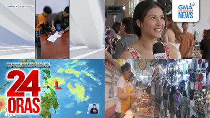 24 Oras: (Part 2) Koreanong kumita umano ng halos $1B sa mala-POGOng operasyon sa Pilipinas, arestado; LPA na dating Bagyong Querubin, posibleng lumakas muli; Castañas na pampasko at bilog na prutas, mabenta na, atbp.