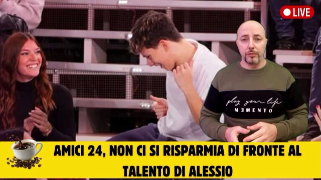 Amici 24, non ci si risparmia di fronte al talento di Alessio