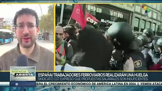 Trabajadores ferroviarios en España exigen mejoras laborales