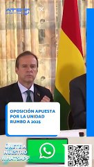 Oposición apuesta por la unidad en 2025