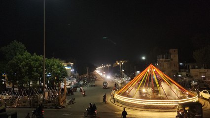 लाइटिंग से रात में निखरा सौन्दर्य