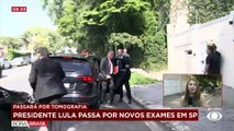 Lula realiza tomografia para avaliar procedimento realizado na cabeça