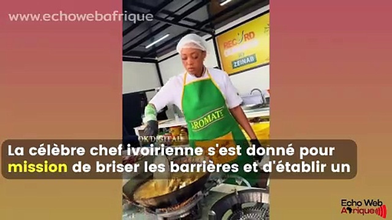 Zeinab Bancé : La cheffe ivoirienne en quête du record Guinness reçoit un soutien incroyable