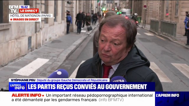 Des propos toujours aussi alambiqués et confus : Stéphane Peu (député GDR) évoque la rencontre avec François Bayrou à Matignon