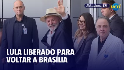 Lula é liberado pela equipe médica e retorna a Brasília nesta quinta-feira