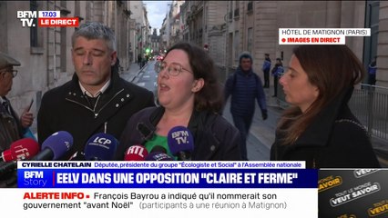 “La censure est toujours sur la table”, avertit Cyrielle Chatelain (Écologiste et Social) après l’entretien avec François Bayrou
