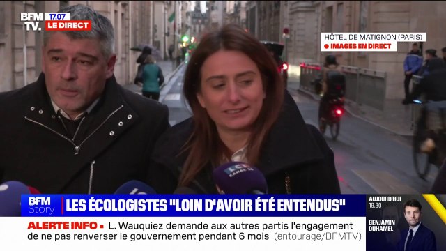 Consultations à Matignon: Chaque heure qui passe rend les choses plus compliquées , pour Marine Tondelier (les Écologistes)