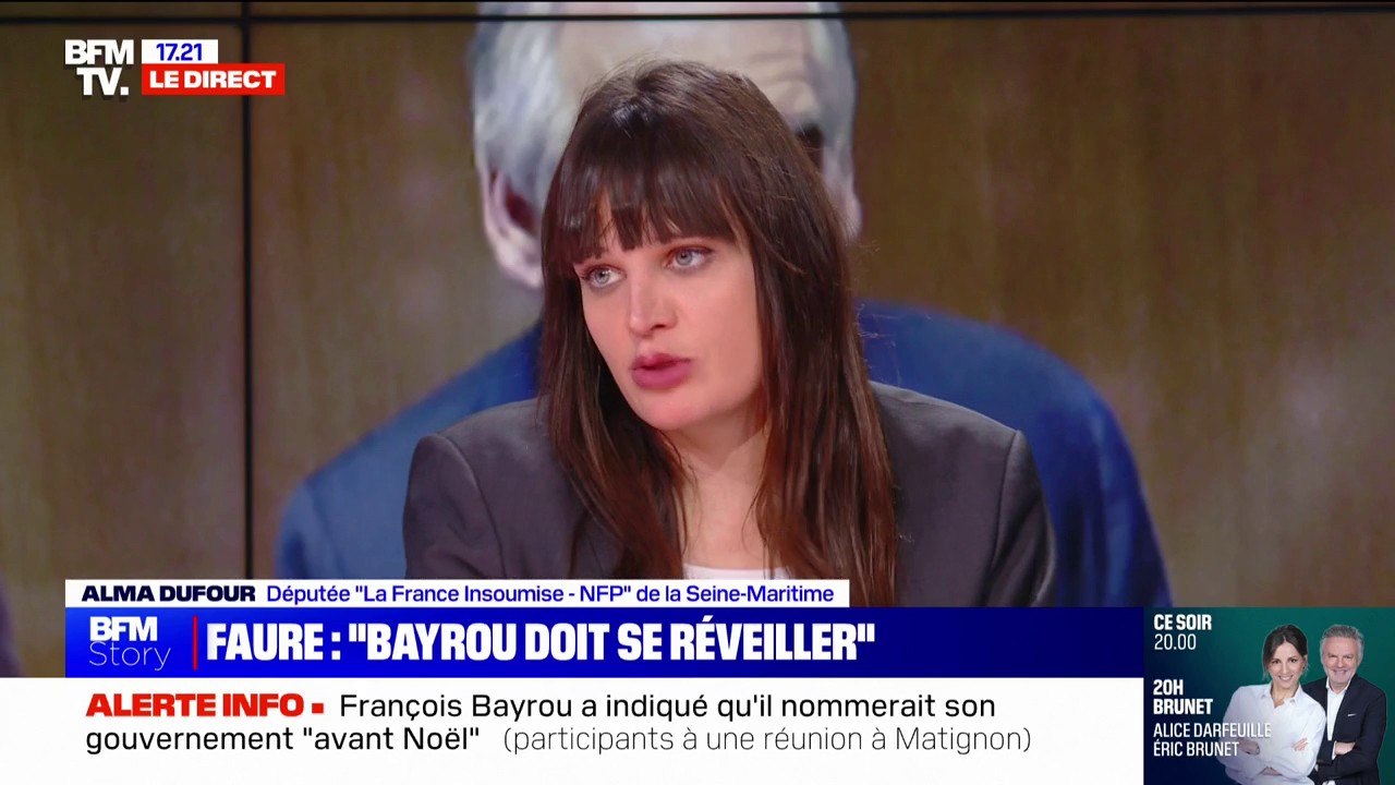 Consultations à Matignon: "On va perdre encore huit mois avec des compromis qui n'en seront pas", assure Alma Dufour (LFI)