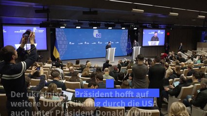 Selenskyj hofft auf Trump: "Welcome, Donald!"