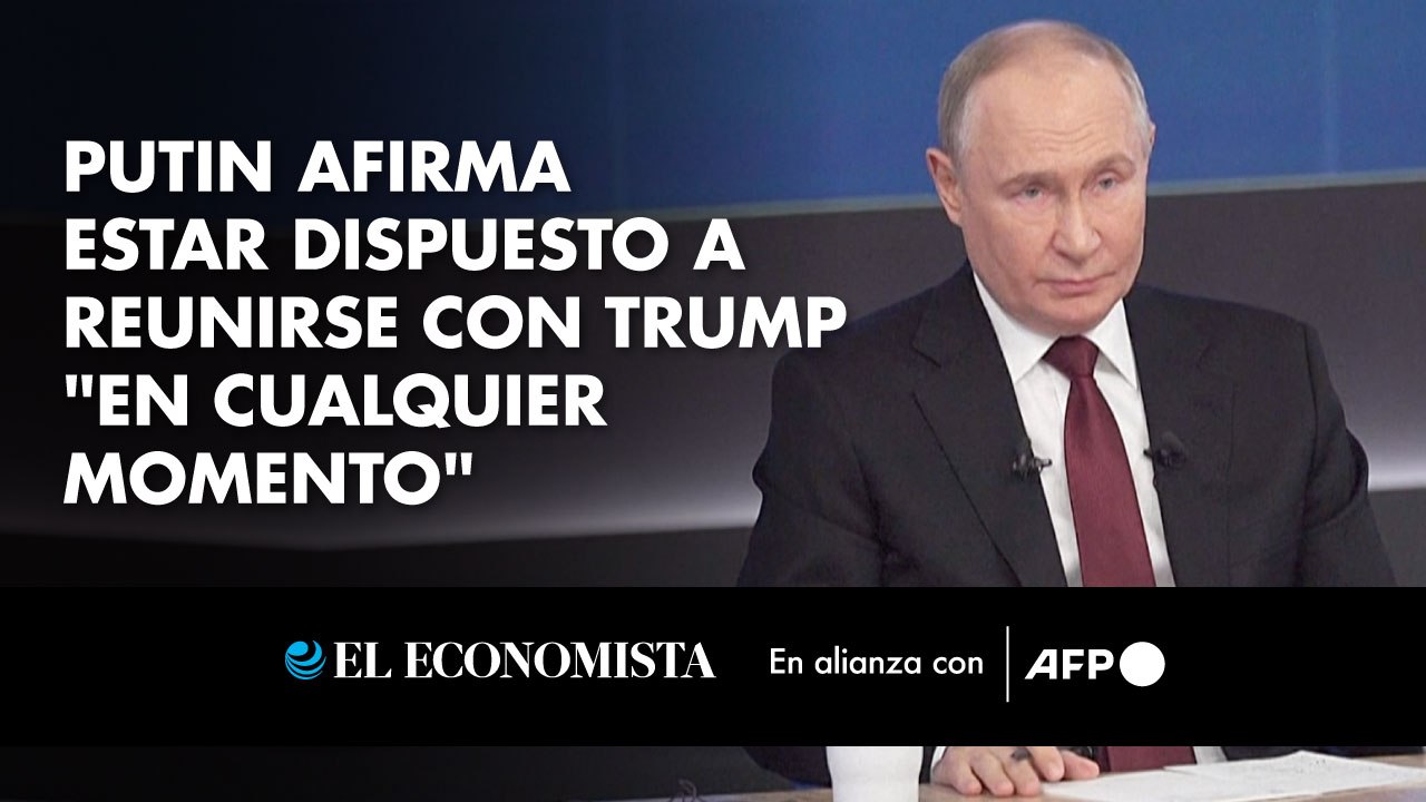 Putin afirma estar dispuesto a reunirse con Trump "en cualquier momento"