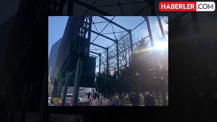 Ankara Büyükşehir Belediyesi'nden tepki çeken adım! Sit alanına reklam panosu diktiler