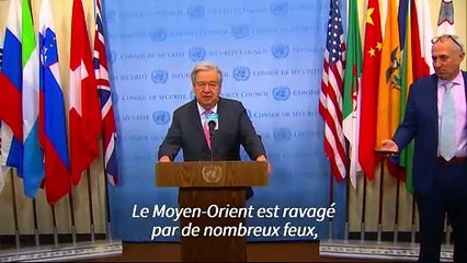 Le chef de l'ONU voit une "lueur d'espoir" en Syrie
