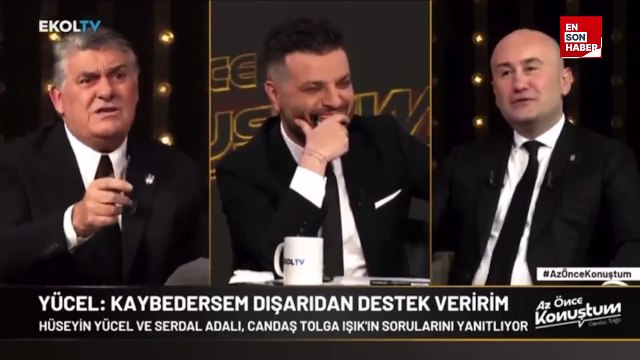 Beşiktaş başkan adayları Serdal Adalı ile Hüseyin Yücel'in canlı yayın tartışması