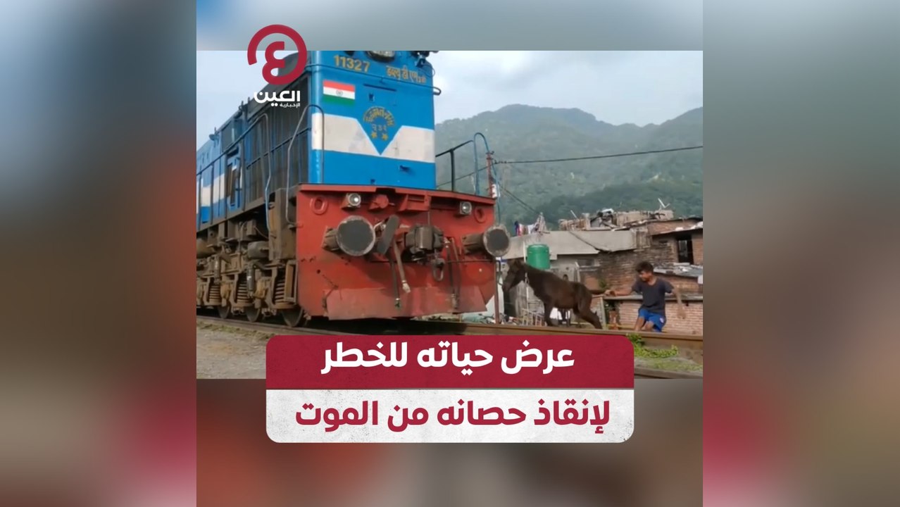 عرض حياته للخطر لإنقاذ حصانه من الموت