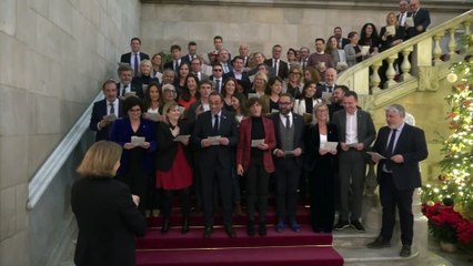 Els diputats canten nadales al parlament