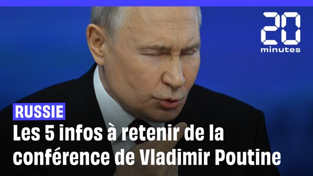 Les cinq informations à retenir de la conférence de presse annuelle de Vladimir Poutine