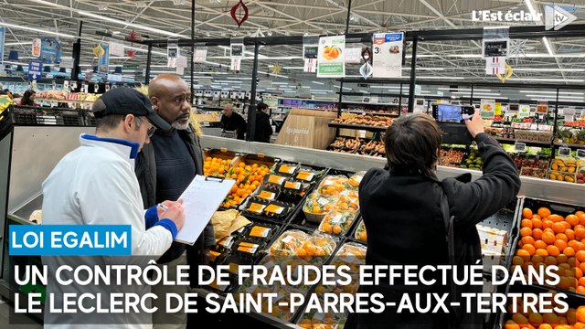 Contrôle inopiné de la répression des fraudes dans un supermarché de Saint-Parres-aux-Tertres