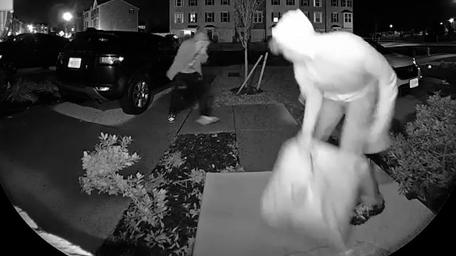 Ils volent un colis et reviennent narguer la caméra de surveillance