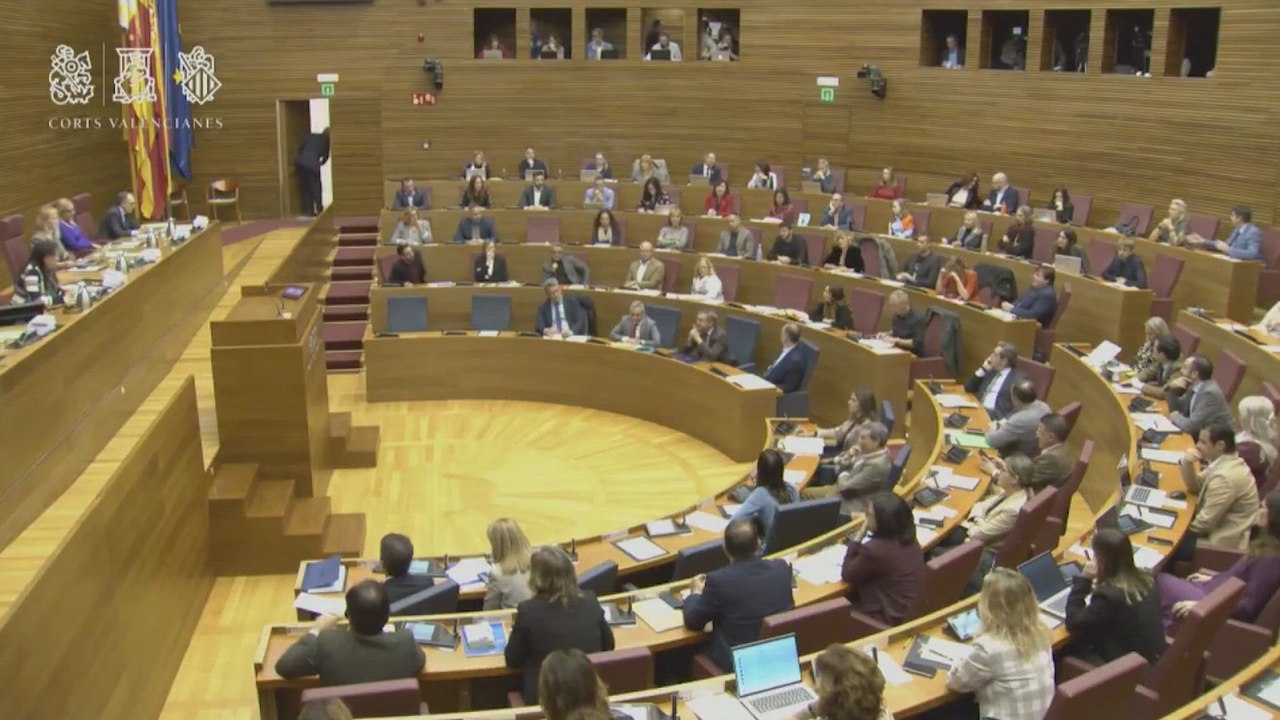 Bronca entre diputados de Les Corts Valencianes