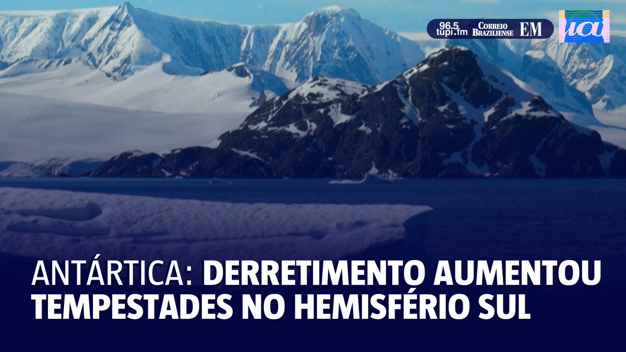 Derretimento recorde da banquisa antártica multiplicou tempestades no hemisfério sul