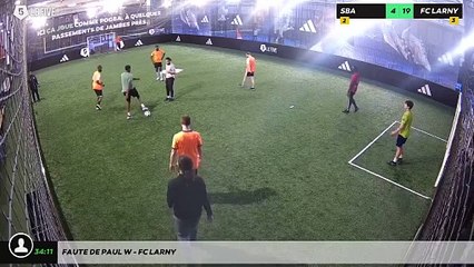 Faute de Paul W - FC LARNY
