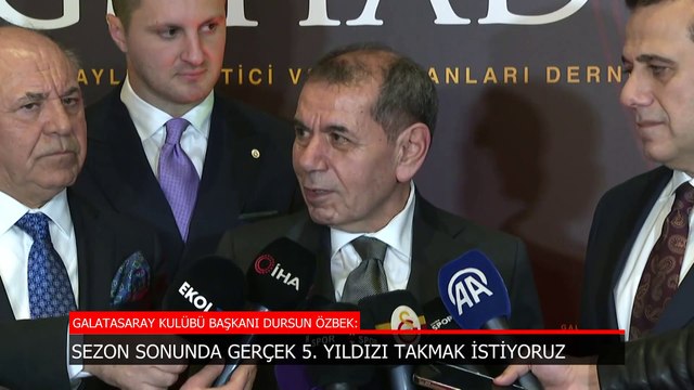 Galatasaray'da Dursun Özbek: Gerçek 5. yıldızı göğsümüze takmak istiyoruz