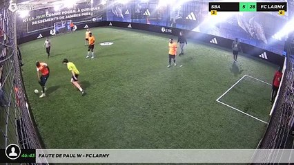 Faute de Paul W - FC LARNY