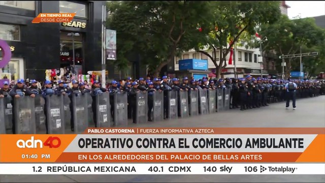 Autoridades de la CDMX arrancaron el operativo contra el comercio ambulante en Bellas Artes