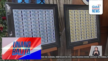 Bagong disenyo ng P500, P100, at P50 bills, inilabas ng Bangko Sentral ng Pilipinas | Unang Balita