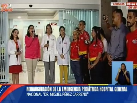 Gobierno Bolivariano reinaugura emergencia pediátrica del Hospital Dr. Miguel Pérez Carreño