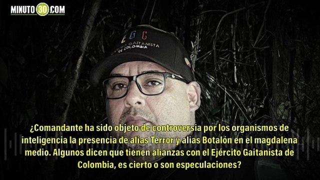 ¡Exclusivo! La explosiva entrevista con el comandante político del Ejército Gaitanista de Colombia