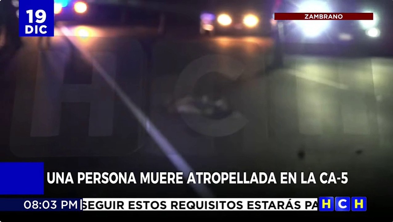 Una persona muere atropellada en la carretera al norte a la altura de Zambrano