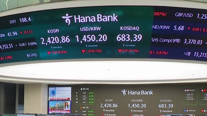코스피·코스닥 이틀째 약세...환율 1,450원대 / YTN
