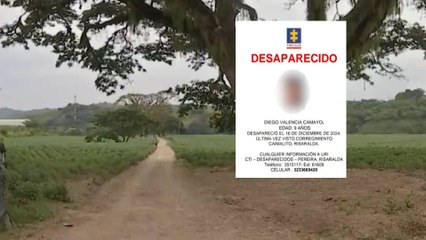 Sigue la búsqueda por Diego, niño de 10 años que desapareció en Risaralda
