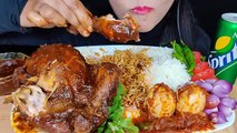 ASMR EATING WHOLE CHICKEN CURRY WITH RICE+EGG CURRY EATING l BIG BITES l FOOD VIDEOS