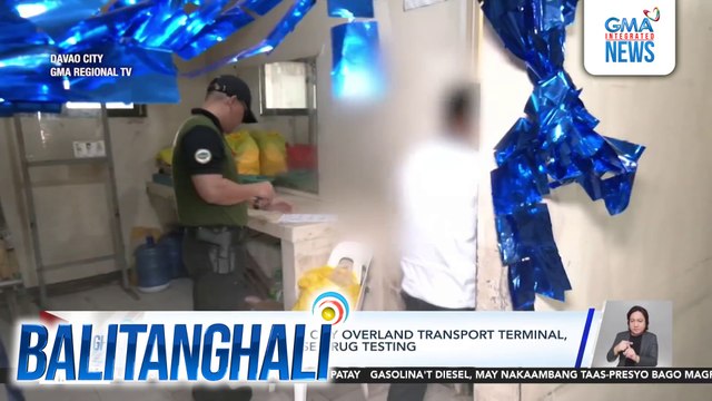 Bus drivers sa Davao City Overland Transport Terminal, sumailalim sa surprise drug testing | Balitanghali