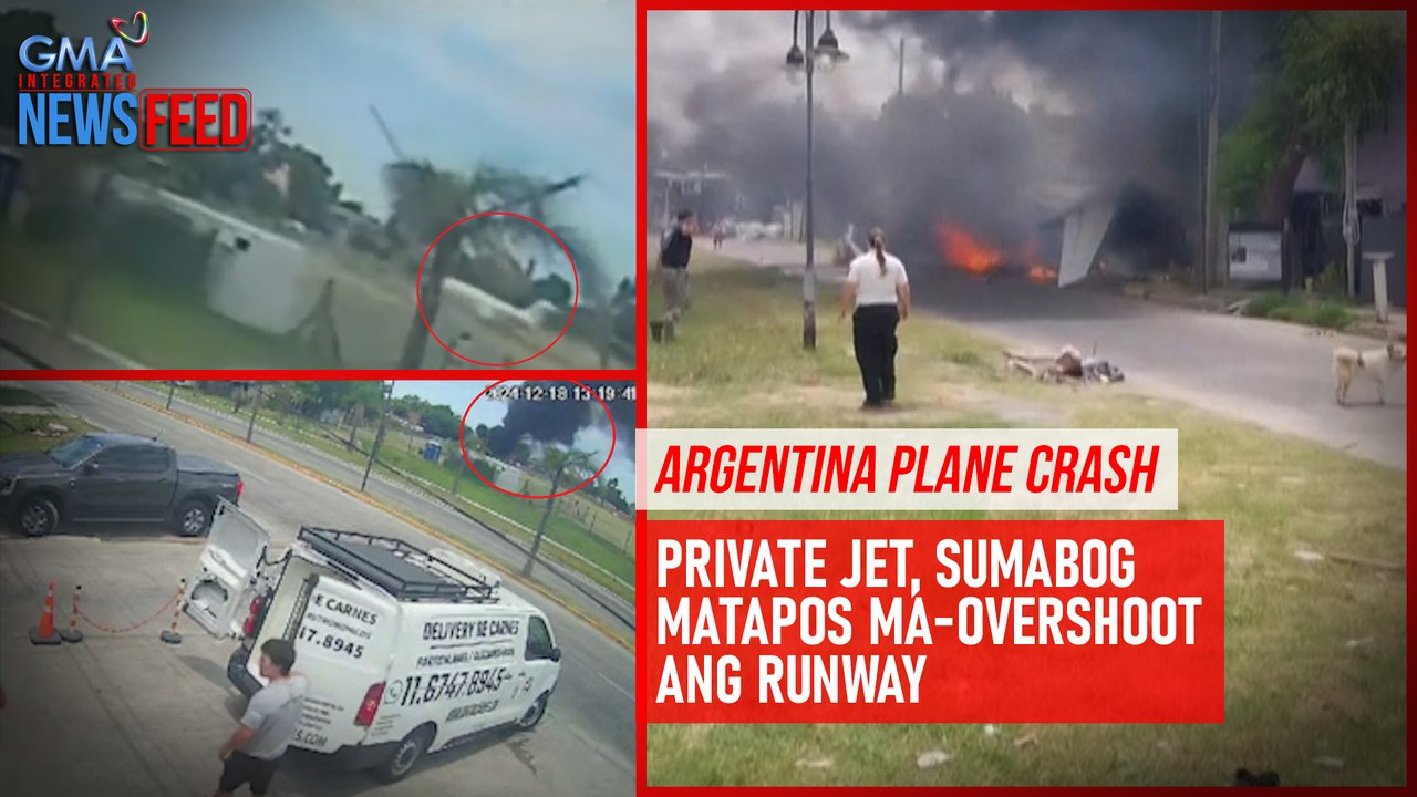 Argentina plane crash – Private jet, sumabog matapos ma-overshoot ang runway | GMA Integrated Newsfeed