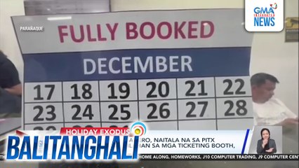 Halos 50,000 na pasahero, naitala na sa PITX ngayong umaga; pilahan sa mga ticketing booth, mahaba na | Balitanghali