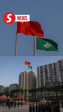 Macau marks 25th anniversary of handover to China with flag raising ceremony