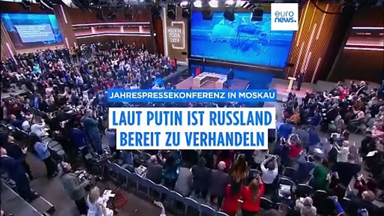 Jahrespressekonferenz in Moskau: Laut Putin ist Russland bereit zu verhandeln