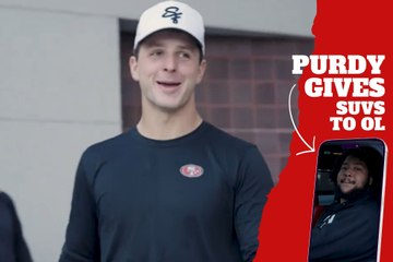 Brock Purdy gives special X-mas gifts to his OL