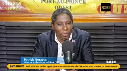 Pwopozisyon sòti kriz ansyen depite Patrick Norzéus sekretè nasyonal " Résistance Démocratique"(RED)
