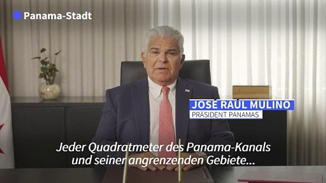 Panama weist Trump-Drohung zu Kanal-Übernahme zurück