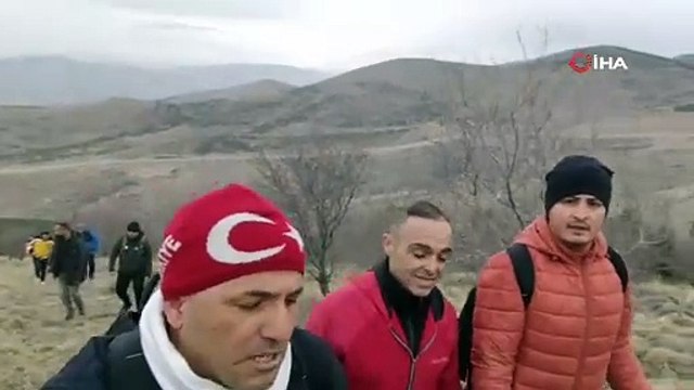 Dağcılar, Sarıkamış Şehitleri için Kervansaray Dağı'na tırmandı