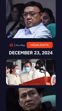 Today's headlines: Harry Roque, Sara Duterte, Martin Romualdez, Pope Francis & Gaza | The wRap | December 23, 2024