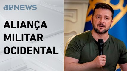 Zelensky diz que adesão da Ucrânia à Otan é “alcançável”