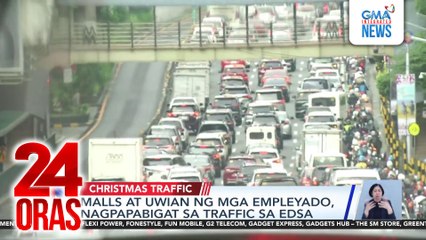Malls at uwian ng mga empleyado, nagpapabigat sa traffic sa EDSA | 24 Oras