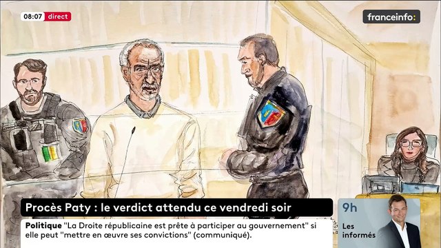 Après sept semaines d’audience, la cour d’assises spéciale de Paris doit annoncer ce soir son verdict à l’encontre des huit accusés impliqués, à des degrés divers, dans l’assassinat du professeur Samuel Paty - VIDEO